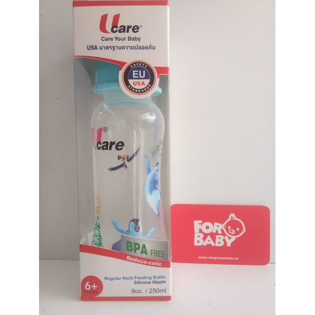 Bình sữa Ucare cổ thường 250ml