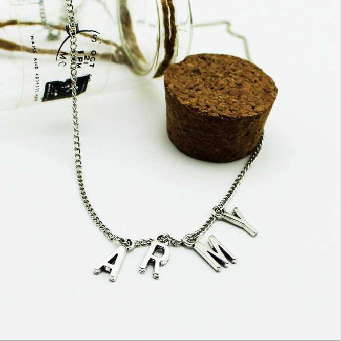 Dây Chuyền Choker Phong Cách Hàn Quốc Cho Fan Bts