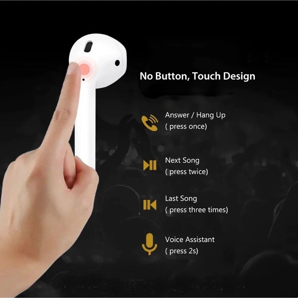 TAI NGHE BLUETOOTH i11 TWS 5.0 CẢM BIẾN VÂN TAY VÀ TAI I99 - I100 - A6S - DF76 LOẠI MỚI