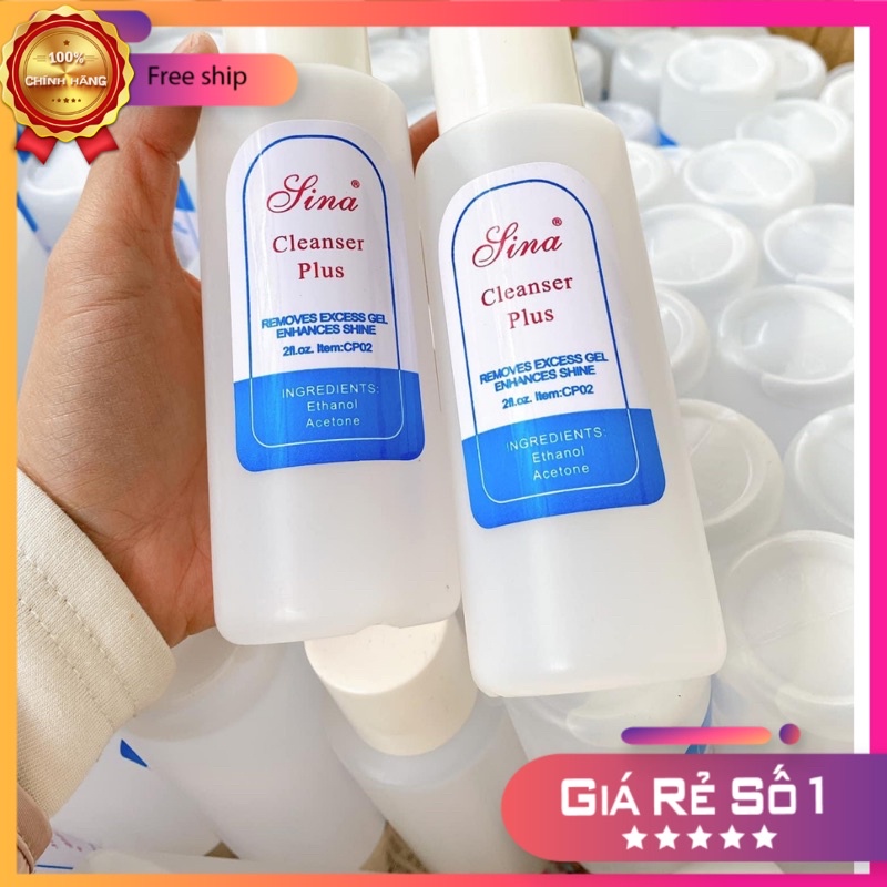 Nước lau gel Sina (200ml) , nước rửa cọ , lau móng