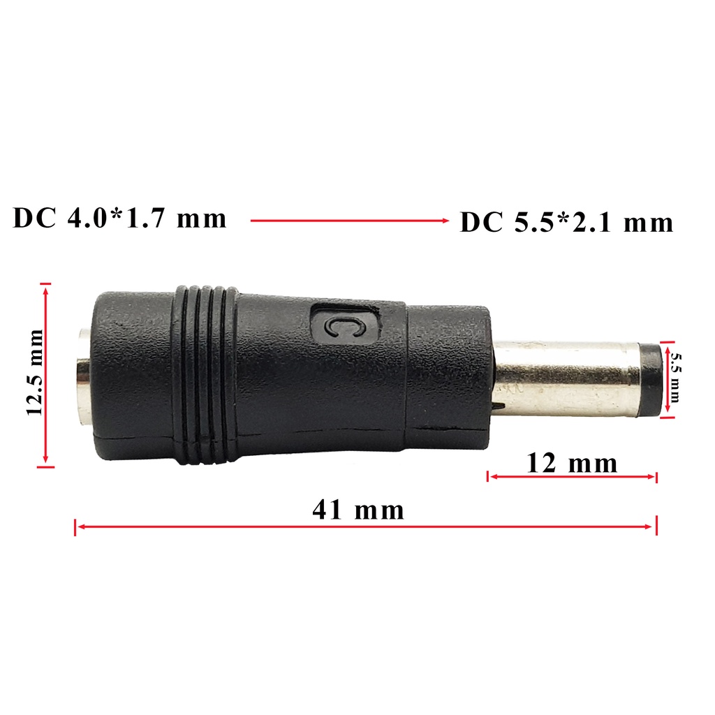 Đầu chuyển đổi DC 4.0x1.7mm sang DC 5.5x2.1mm