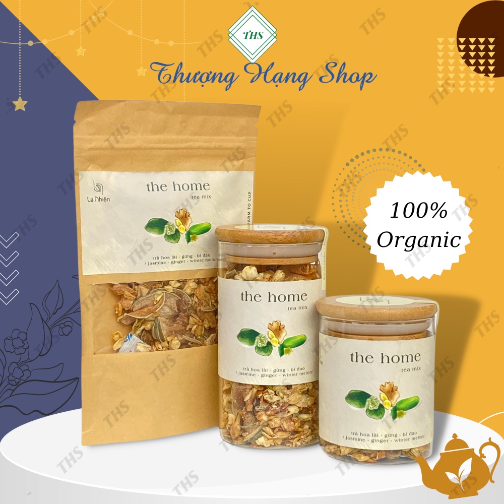 Trà Thảo Mộc Mix [The Home] Là Nhiên. Trà Thải độc Hỗ Trợ Tiêu Hóa. Vị thanh mát, dịu ngọt.