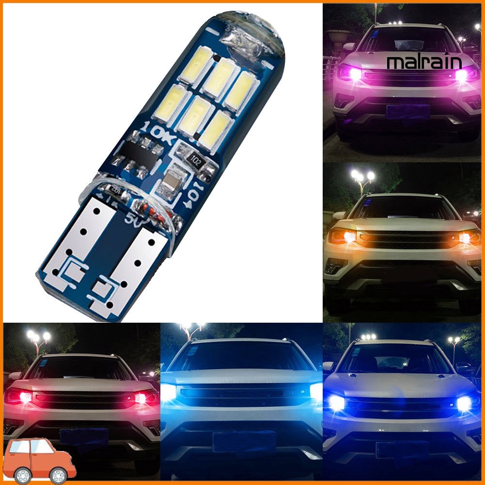 Đèn LED Silicone Chiếu Sáng Biển Số Xe Hơi Ma T10 W5W