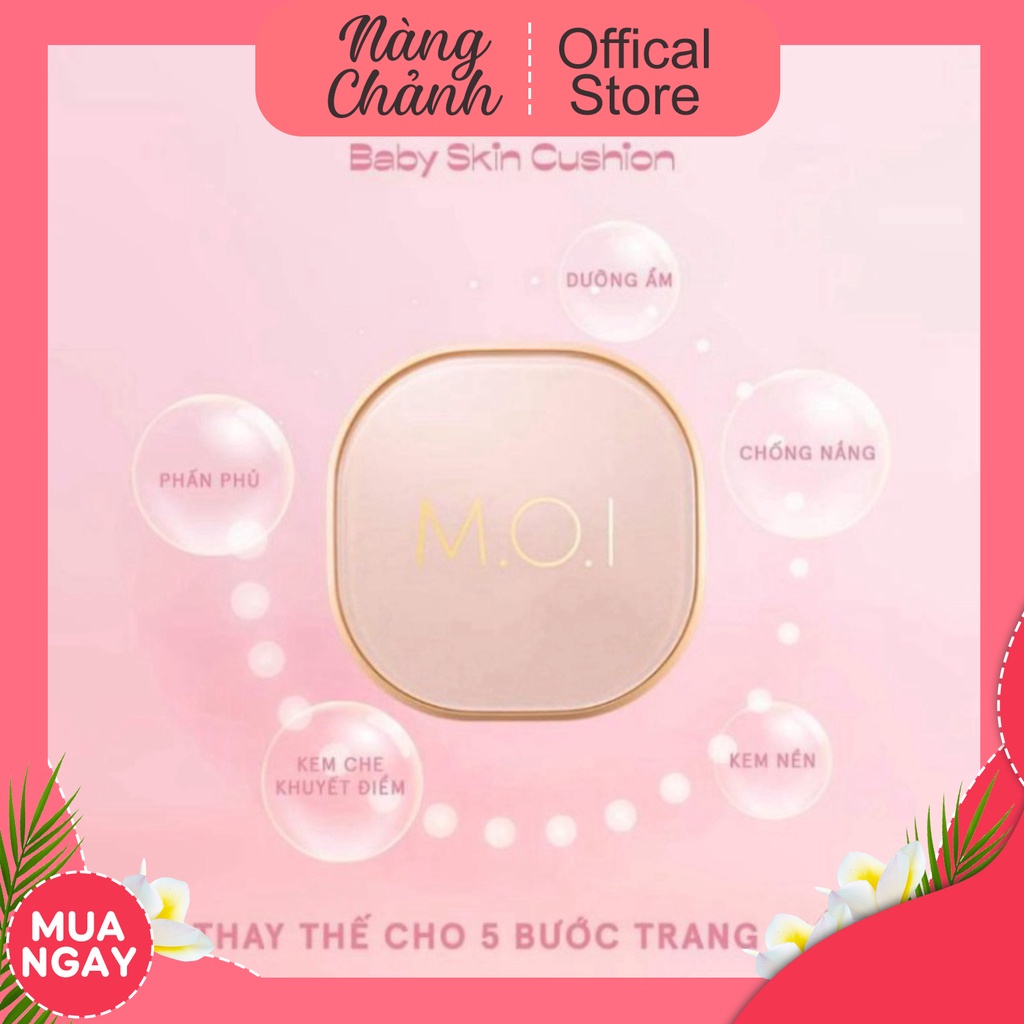 🌟🌟  Phấn nước phiên bản mới - M.O.I cosmetics Hồ Ngọc Hà - Baby skin cushion🌟🌟