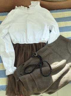 SET VÁY LEN ( KÈM ẢNH THẬT Ở CUỐI ) 