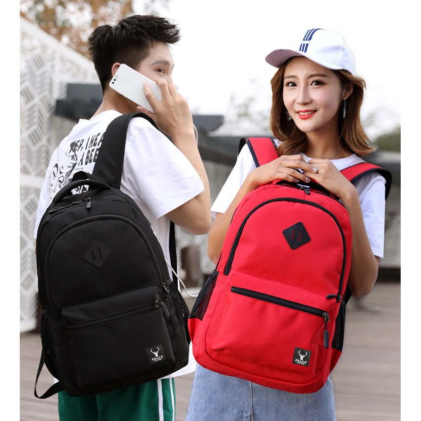 Combo Balo Unisex Campus Cá Tính & Túi Đeo Ipad PRAZA BL177DC095