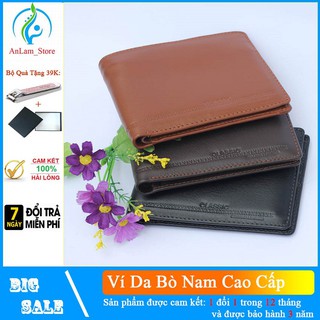 [Da Thật 100%] Ví Da Nam, Bóp Nam Cao Cấp AL018, Tặng Hộp Đựng Cực Đẹp Phù Hợp Làm Quà Tặng.