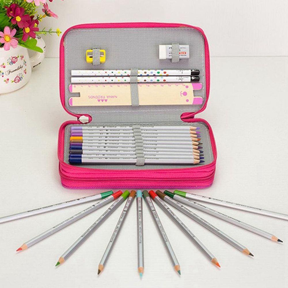 Túi Đựng Bút Bằng Vải Oxford Có Khóa Kéo Đa Năng Tiện Dụng