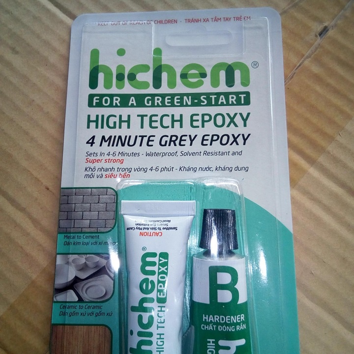 KEO AB HICHEM. KEO DÁN 2 THÀNH PHẦN SIÊU CỨNG, SIÊU BỀN, DỄ SỬ DỤNG