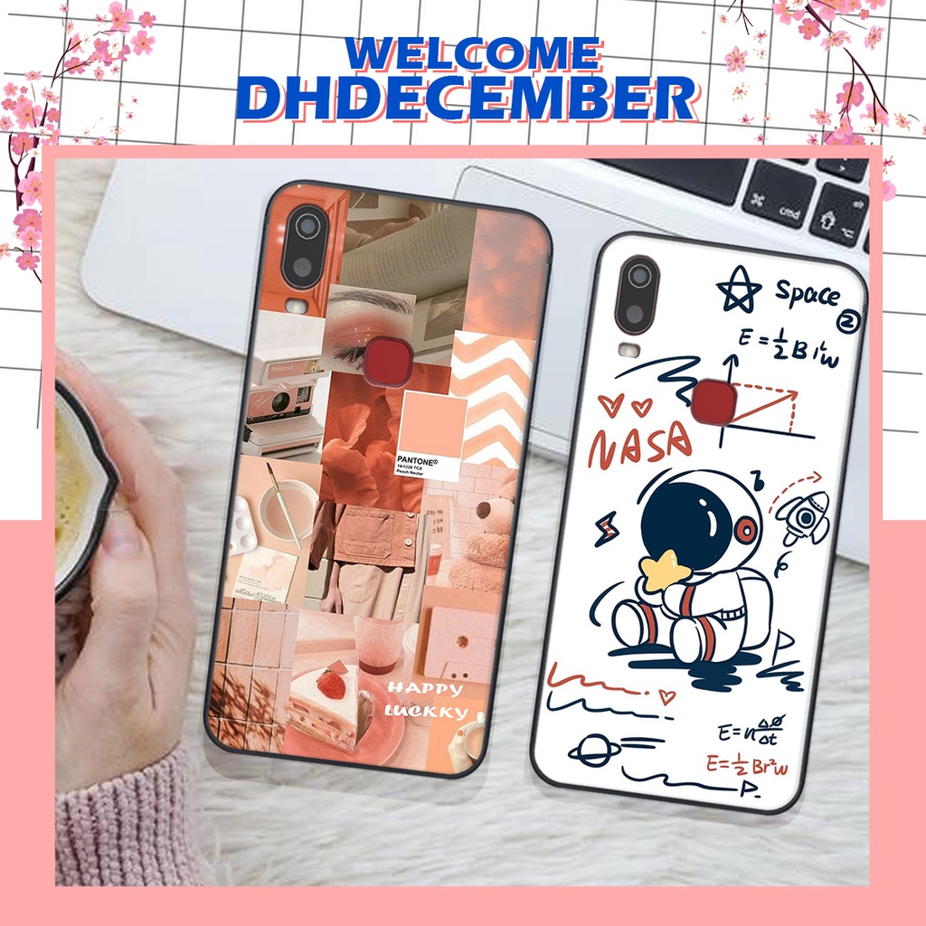 Ốp lưng Vivo Y11 in hình nice ,good luck happy ốp xinh viền dẻo đẹp chất