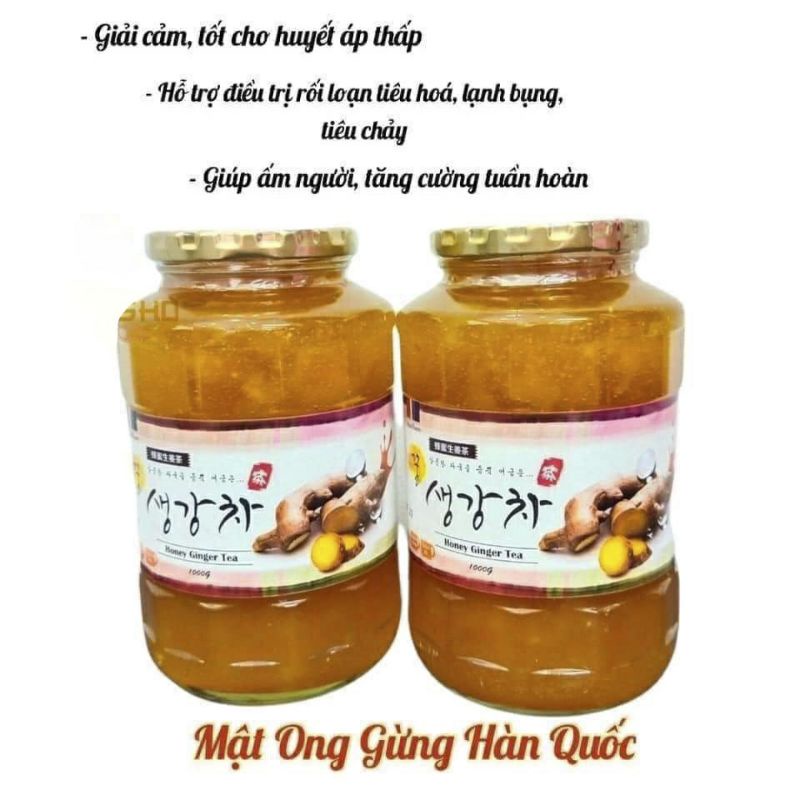 ( Hũ 1kg) Trà gừng Mật ong Nonghyup Hàn quốc