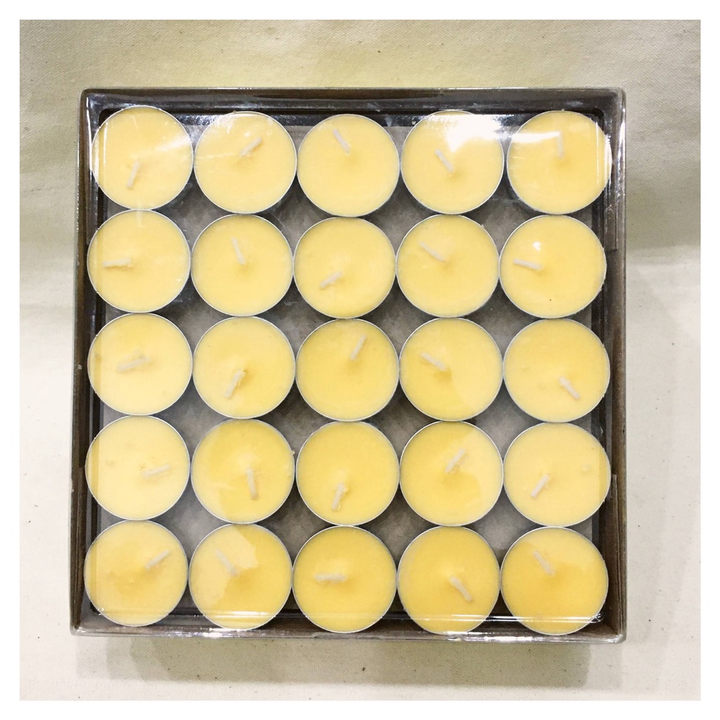 NẾN TEALIGHT SẠCH, SÁP BƠ CAO CẤP HỘP 100 VIÊN KHÔNG KHÓI, KHÔNG HÓA CHẤT ĐỘC HẠI, MÙI THƠM DỊU NHẸ, DỂ CHỊU