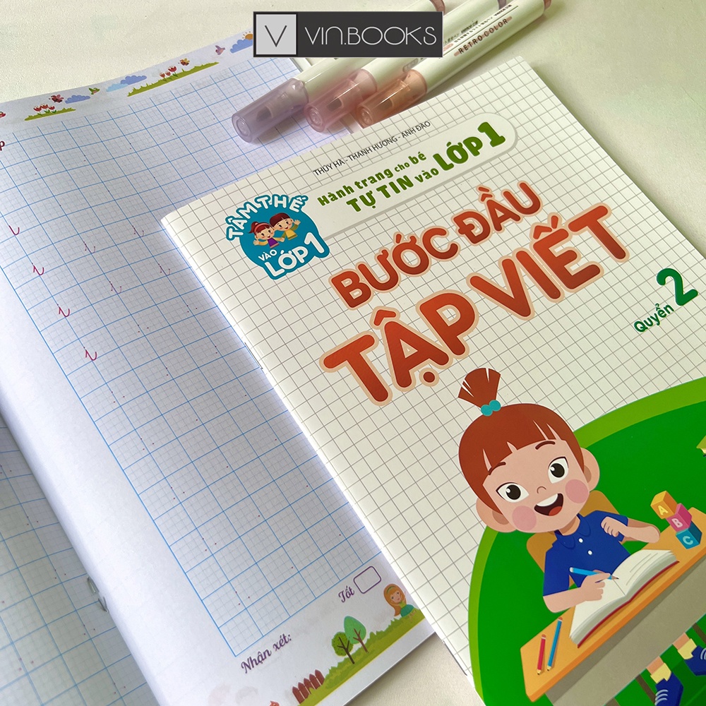 Sách - Bước Đầu Tập Viết - Combo 2 Quyển - Hành Trang Cho Bé Tự Tin Vào Lớp 1