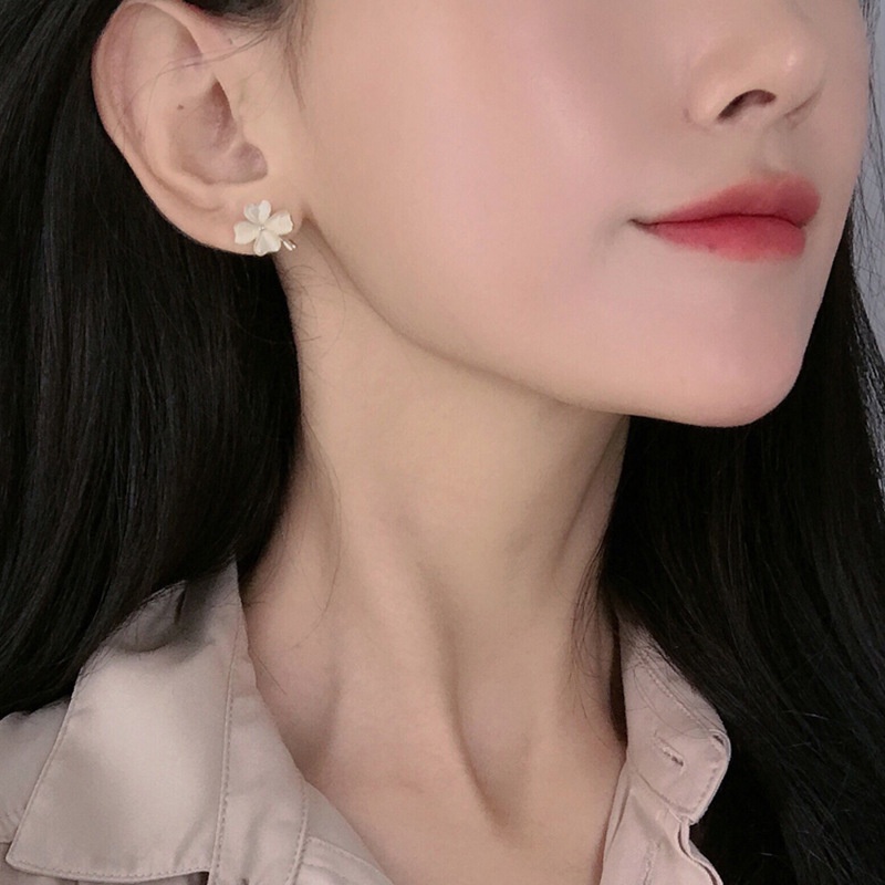 Khuyên tai hoa bốn cánh, bông tai trang sức Ulzzang BT005 - Filibrastyle