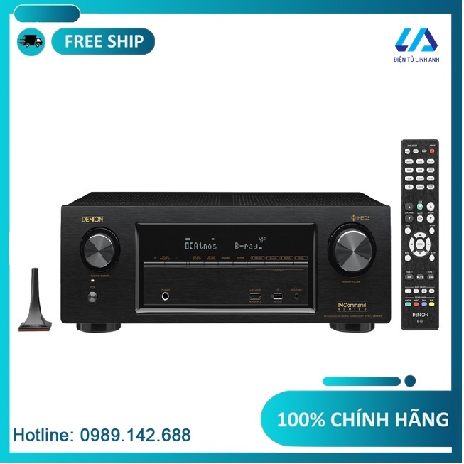 Amply Denon AVR-X1600H CHÍNH HÃNG bảo hành 12 tháng