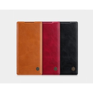 Bao da chính hãng nillkin qin cho samsung galaxy note 10 plus, galaxy note 10, galaxy note 9, note 8, note fe, note 5