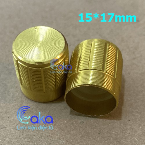 Núm vặn triết áp vỏ nhôm 15x17mm