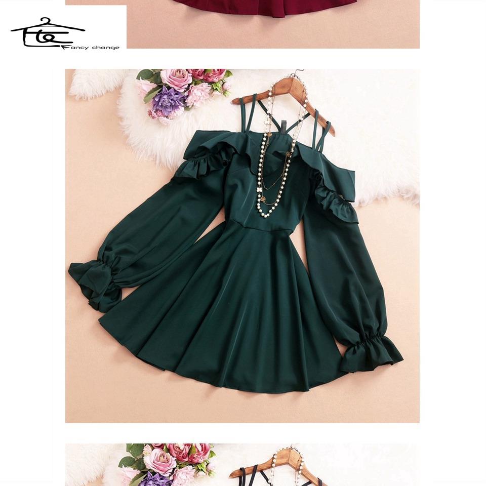 Đầm Tay Phồng Khoét Vai Phong Cách Hàn Quốc Mẫu Mới 2022 Thời Trang Dành Cho Nữ