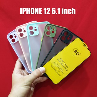 Ốp lưng nhám bảo vệ camera Iphone 12 6.1 inch