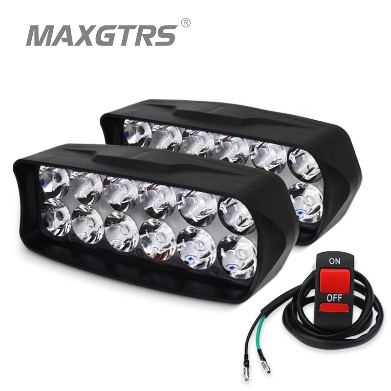 Đèn Pha Xe Máy MAXGTRS 12W / 18W / 24W 2400Lm