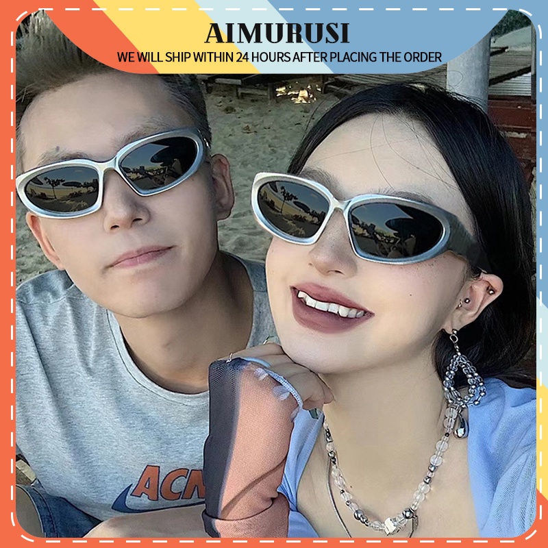 (AIMURUSI) COD Kính Mát Thời Trang Phong Cách Hip Hop Đường Phố Cho Nam Và Nữ