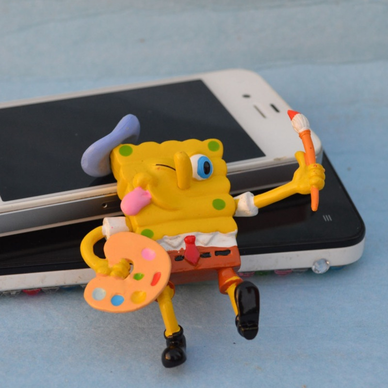 Set 6 Mô Hình Nhân Vật Phim Hoạt Hình Spongebob Bằng Pvc