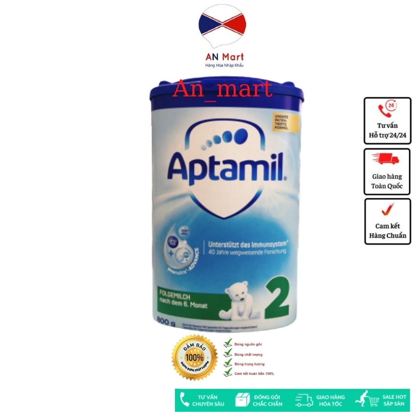 SỮA APTAMIL CỦA ĐỨC ĐỦ SỐ 1, 2, 3 800G