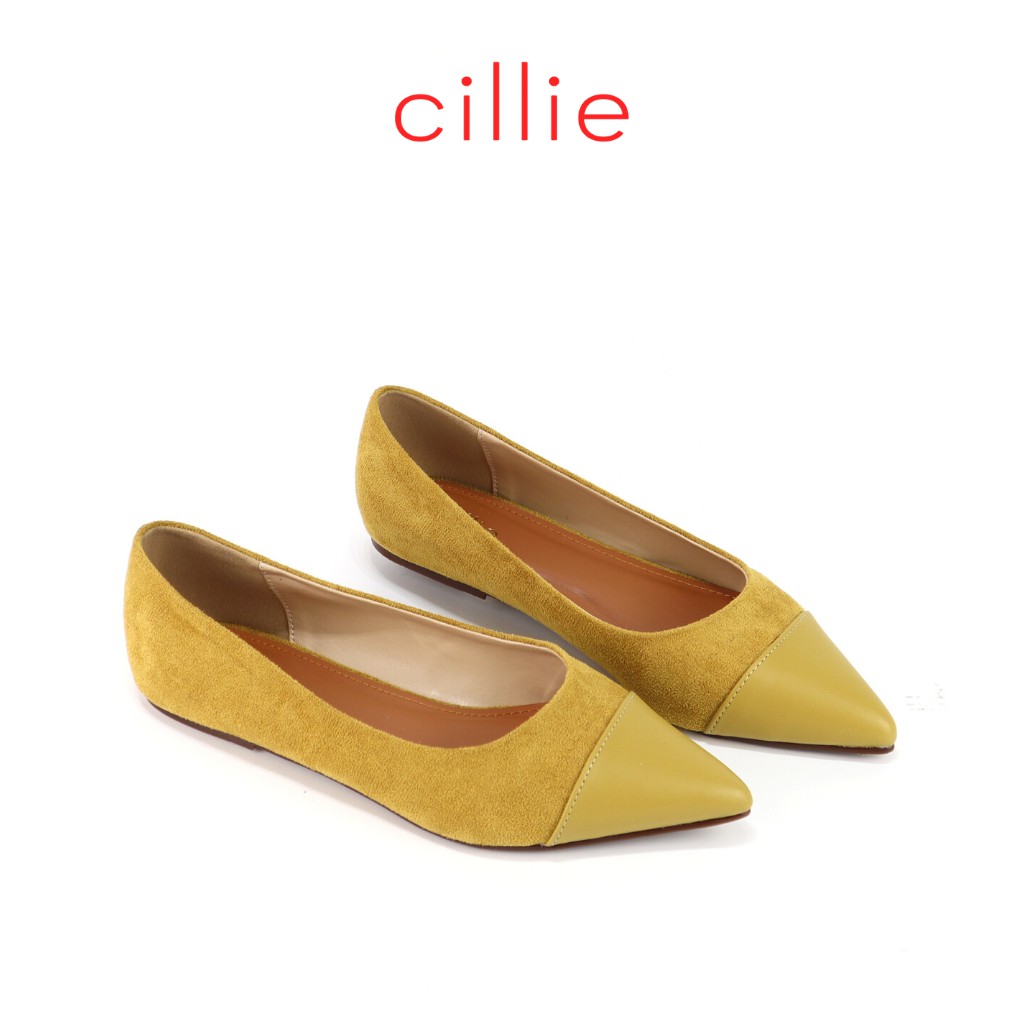 Giày búp bê nữ da lộn đế bệt Cillie 1108 | BigBuy360 - bigbuy360.vn