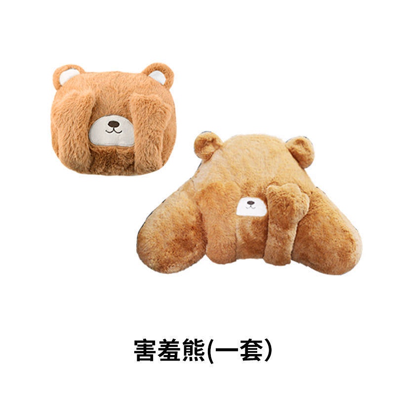 Automotive Headrest Lumbar Support Pillow a Pair of Car Neck Support Pillow Plush Car Pillow Seat Car Cartoon Car Headrest Automotive Headrest wnl9