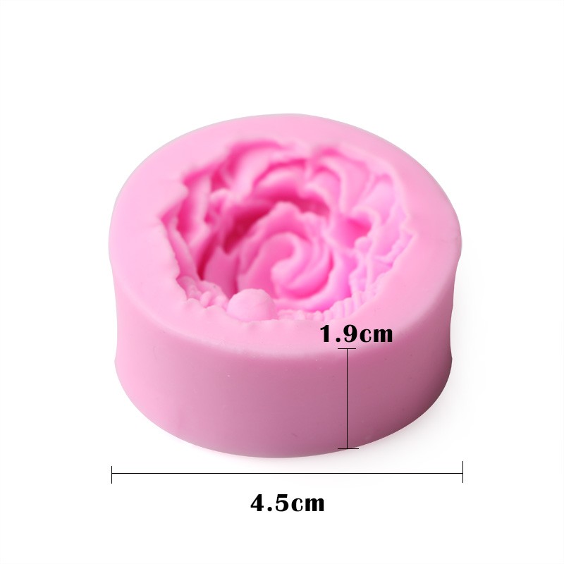 Khuôn silicone tạo hình hoa hồng 3d trang trí bánh