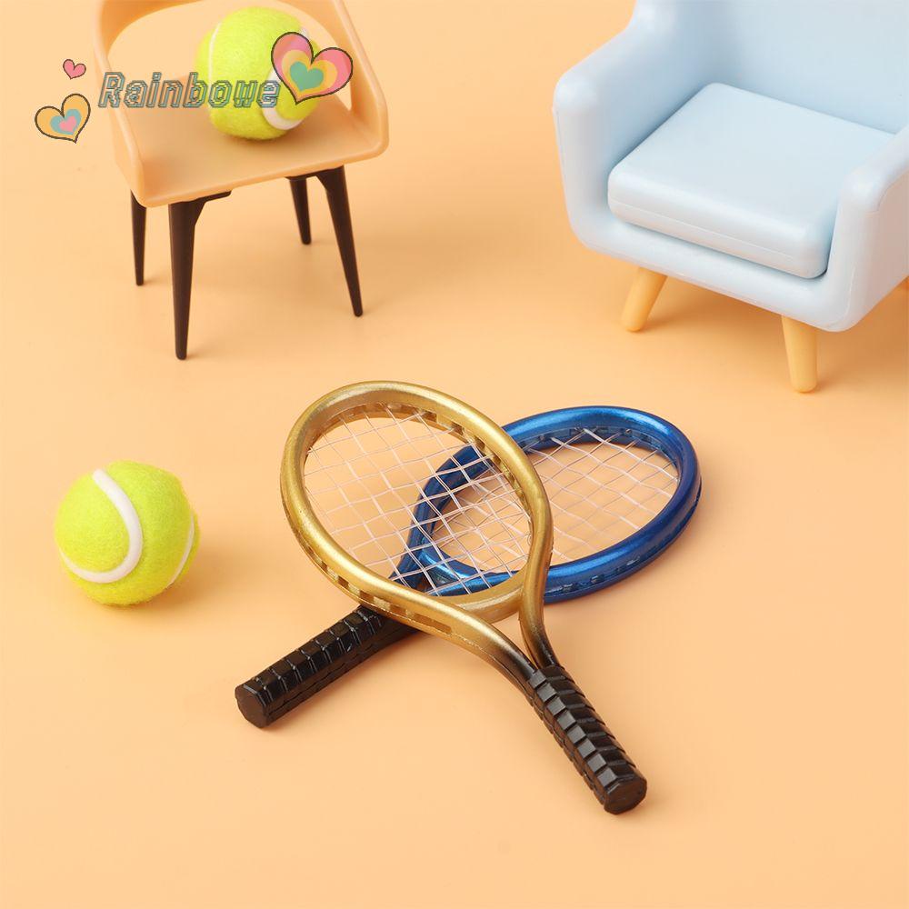 1 Bộ Vợt Đánh Tennis Thu Nhỏ Tỉ Lệ 1 / 6 1 / 12