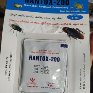 Thuốc diệt ve, rận, bọ chét trong nhà - Hantox 200