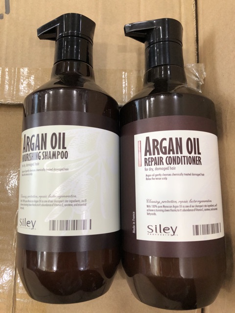 Siley dầu gội, dầu xả argan oil