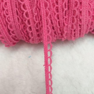 (sale)Ren chỉ cotton màu hồng size 7ly  (dây 10 mét)