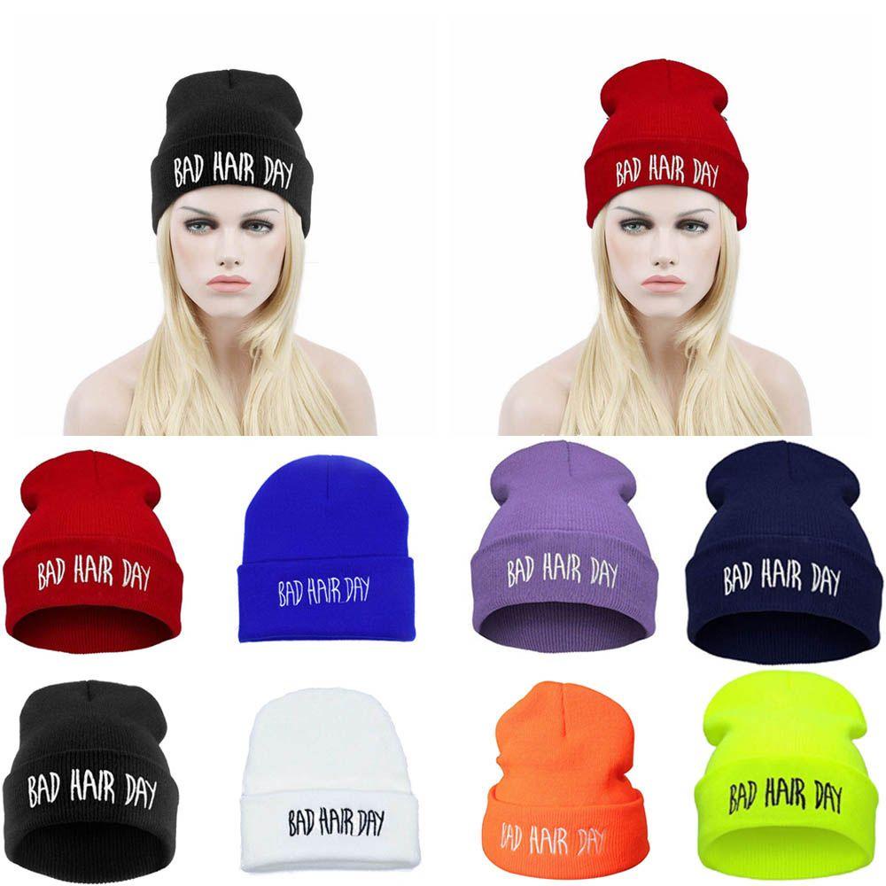1 Mũ Len Beanie Mềm Mại Thêu Chữ Thời Trang Thu Đông