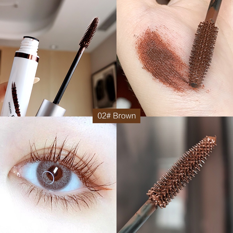 Mascara 4 màu sắc tùy chọn chống nước lâu phai cho hàng mi dài dày và cong vút | BigBuy360 - bigbuy360.vn