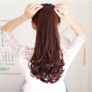 Tóc Giả Buộc Xoăn Đuôi Xoăn 40cm