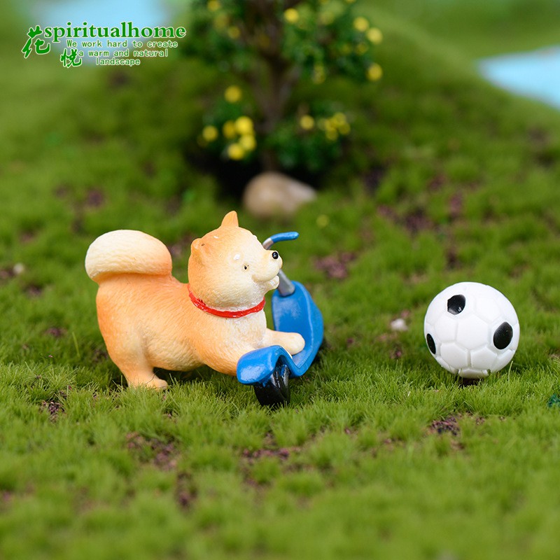 Tiểu Cảnh - Chú chó Shiba vàng làm tiểu cảnh/ charm slime /terrarium/ mô hình trang trí
