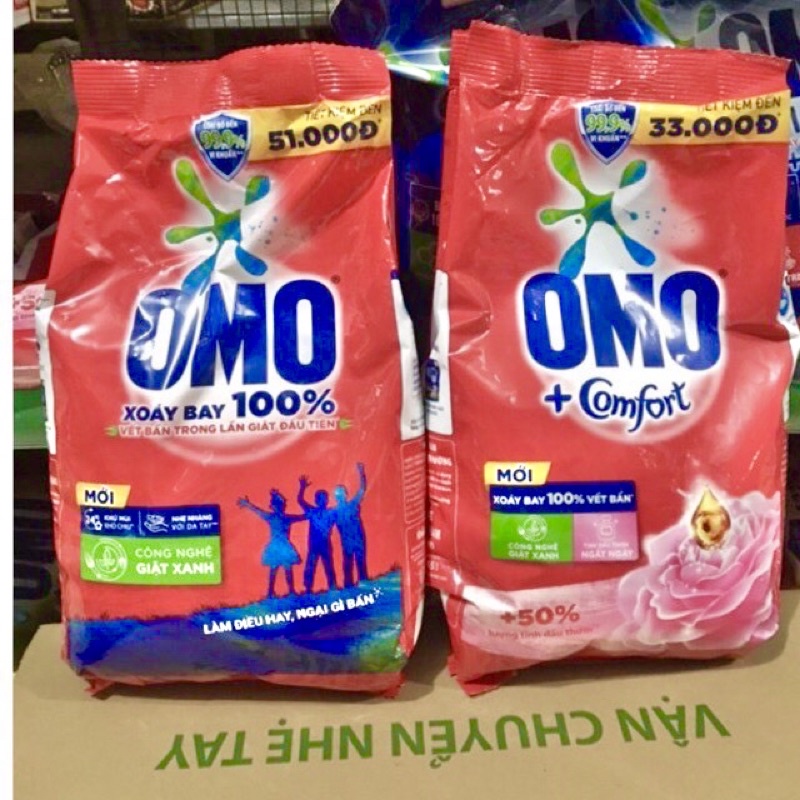 Bột giặt omo bịch 3kg,2.7kg loại thường ,comfort