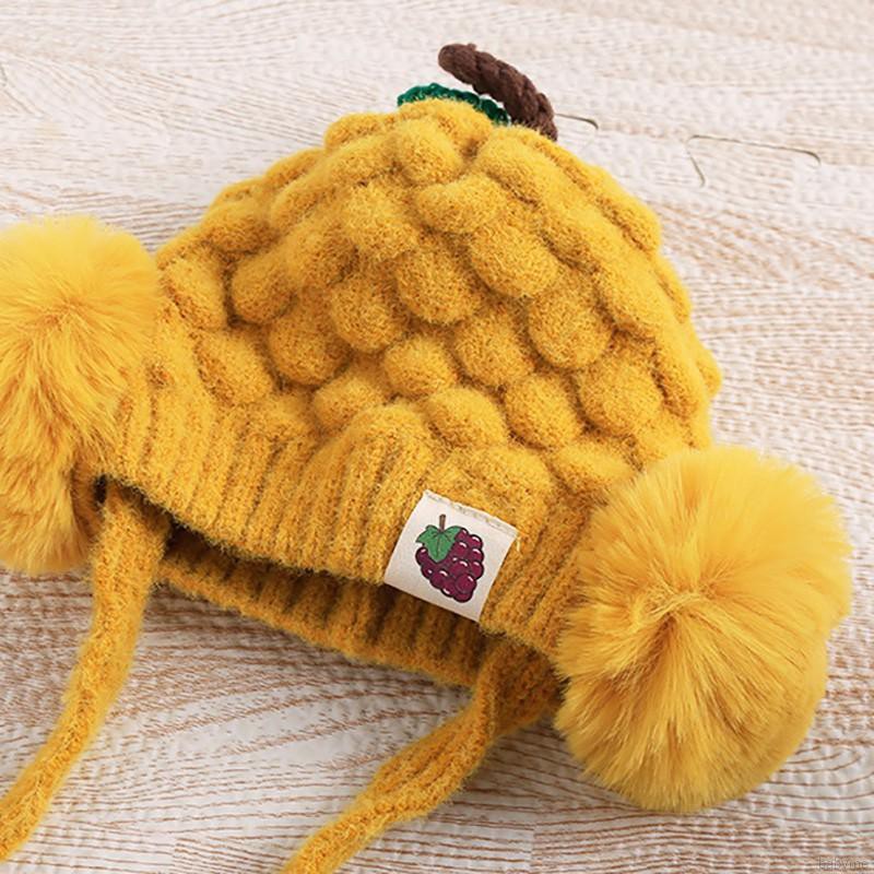 Mũ Trùm Đầu Đính Bóng Lông Thú Đáng Yêu Cho Bé