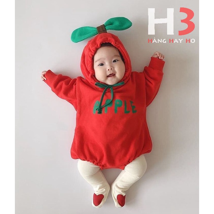 Áo Liền Thân Quả Táo - Body Suit Em Bé - Quần Áo Em Bé - Đồ Liền Trẻ Sơ Sinh
