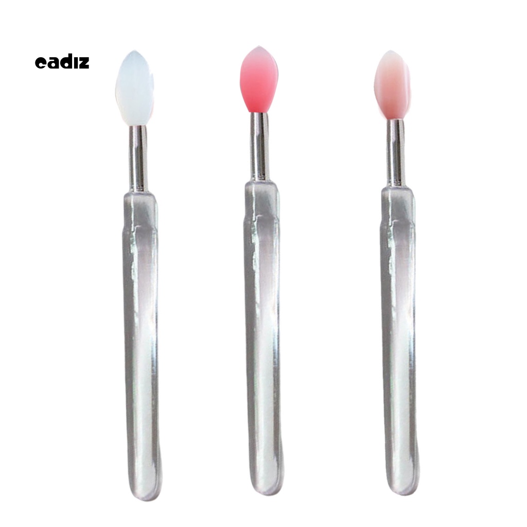 Cọ Trang Điểm Mắt Môi Mini Bằng Silicone Kèm Nắp Đậy Cho Nữ