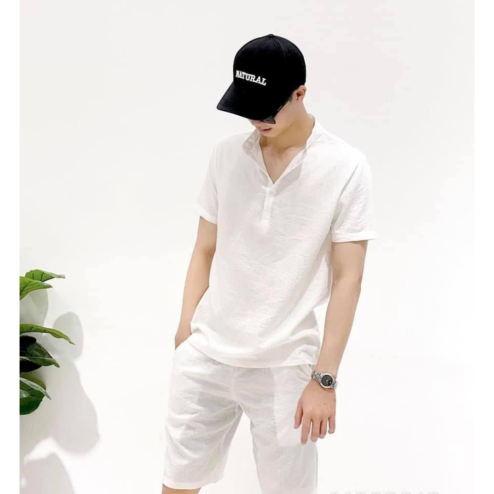 Bộ Đũi Nam Cổ Tàu - Chất Đũi Đẹp Cực Mát