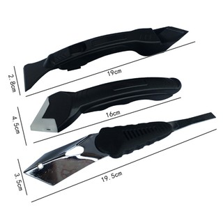 Set 3 dụng cụ cạo keo dán kính / cạo góc cạnh cho nữ