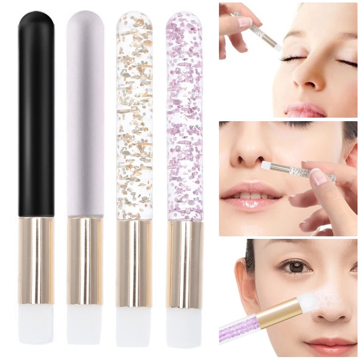 [Hàng mới về] Cây cọ mềm làm sạch mụn đầu đen chăm sóc da chuyên dụng