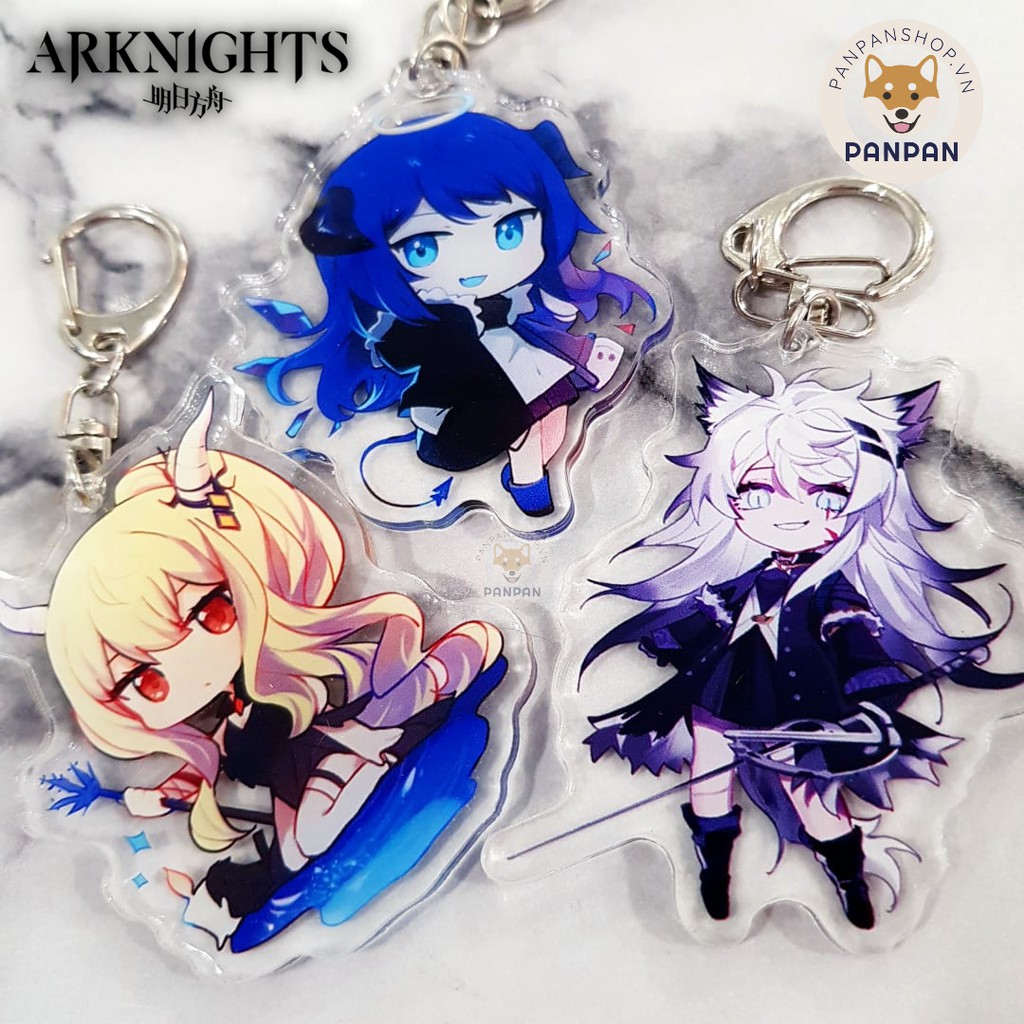 Móc khóa Anime DELUXE Arknights 3 NHÂN VẬT (6cm)