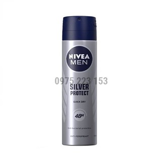 Xịt khử mùi Nivea Men Silver phân tử bạc 150ml
