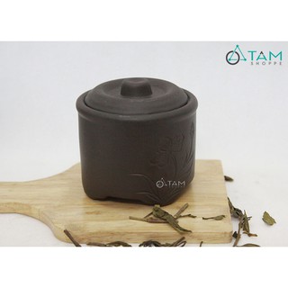 Hũ đựng trà gốm nâu đất TAN