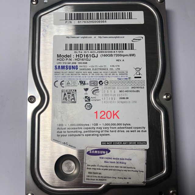 Ổ cứng 160G Samsung