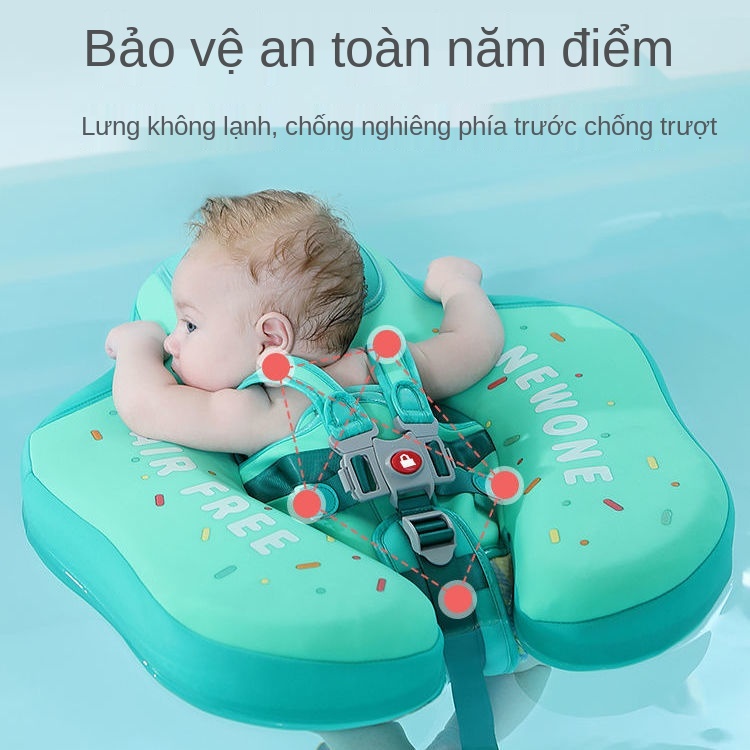 vòng bơi cho bé bơm hơi miễn phí Vòng nằm cho bé 3 tháng -2 tuổi Vòng tắm tại nhà cho trẻ sơ sinh Lật mặt